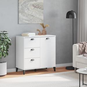 vidaXL Dressoir VIKEN 80x40x80 cm massief grenenhout wit