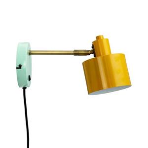 Dyberg Larsen Wandlamp Ocean Curry/turquoise Ø11.5cm E14