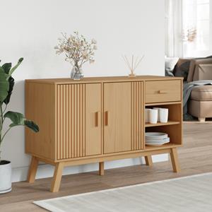 vidaXL Dressoir OLDEN 114x43x73,5 cm massief grenenhout bruin