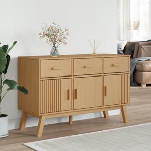 vidaXL Dressoir OLDEN 114x43x73,5 cm massief grenenhout bruin