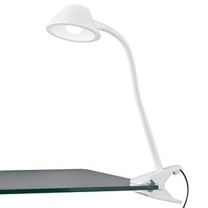 BES LED LED Klemlamp - Trion Berky - 3.5W - Warm Wit 3000K - Wit - Kunststof