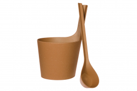Rento Pisara Sauna Emmer en Lepel naturel