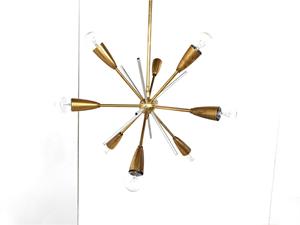 Whoppah Vintage sputnik chandelier Brass - Tweedehands