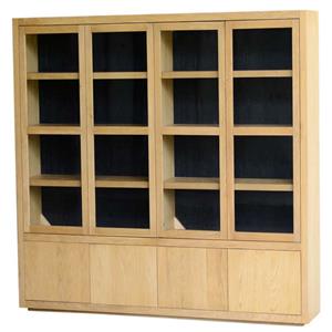 I-Catchers Fort geborsteld Eikenhouten 4-deurs kast 230x40x194 cm