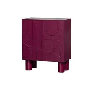 BePureHome Kastje Notice - Hout - Burgundy - 95x80x43