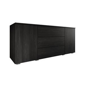 Meubella Dressoir Pure - Zwart eiken - 150 cm