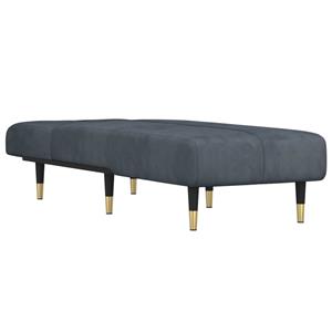 vidaXL Chaiselongue Chaiselongue Dunkelgrau Samt, 1 Teile