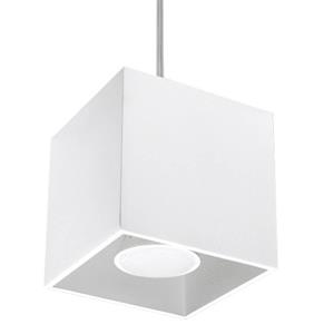 Sollux - SL.0062 Pendelleuchte quad 1 weiß l: 10, b: 10, h: 80, Fassung GU10, dimmbar