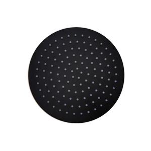 Sanilux Hoofddouchekop  Disk Rond 20 cm Mat Zwart