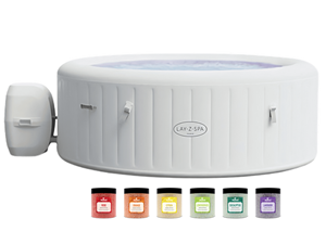 Bestway Lay-Z-Spa Paris AirJet LED verlichting + Aquatural Set Aroma Crystals 6 x 350 gram