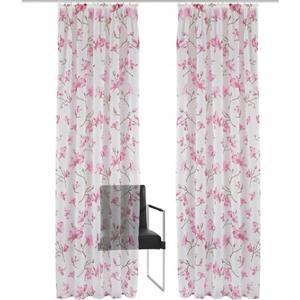 my home Gardine "Orchidee", (1 St.), Transparent, Voile, Polyester