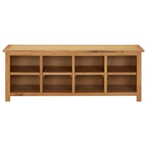 vidaXL Schoenenrek 114x37x45 cm massief eikenhout