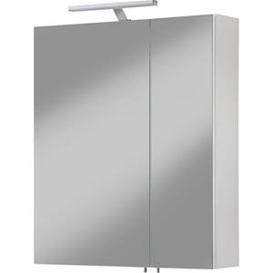 Welltime Spiegelkast Torino Breedte 60 cm, 2-deurs, ledverlichting, schakelaar-/stekkerdoos