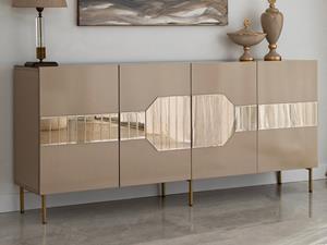 Mobistoxx Dressoir MILONA 4 deuren brons/goud