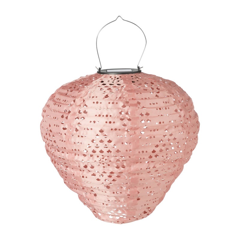 Sola r barok lantaarn - roze - ø28x30 cm