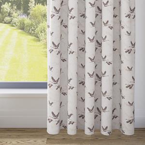 Illumin8 Laura Ashley Animalia Geborduurde Lichtgrijs Ringgordijn