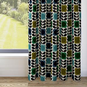 Illumin8 Orla Kiely - Ringgordijn - Spot Flower Stem Blue & Green