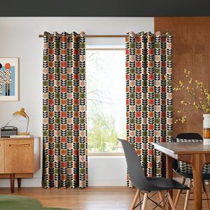 Illumin8 Orla Kiely - Ringgordijn - Spot Flower Stem Tomato & Pink