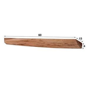 Hoyz Collection Hoyz - Wandschap Edge - 60cm - Set van 3 - Bruin