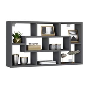 Ebuy24 - Opila Regal wandhängend 8 Ablagen anthrazit.