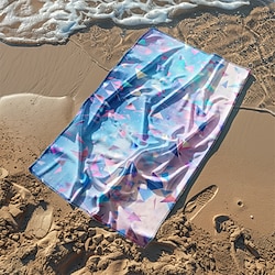 Light in the box strandlaken oceaan serie 100% microvezel comfortabele dekens groot 80cm x 160cm 3D print zeepatroon handdoek badhanddoek strandlaken deken