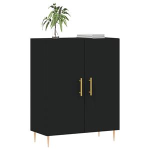 vidaXL Dressoir 69,5x34x90 cm bewerkt hout zwart