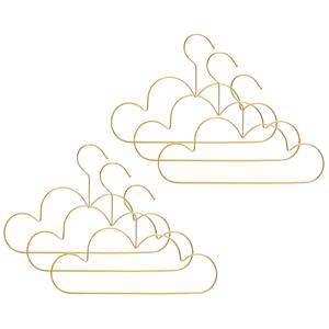 Atmosphera Kledinghanger Wolk - 6x - goud - kinderen - hangers -