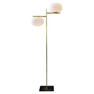 Oluce  Alba 383 vloerlamp Satijn messing