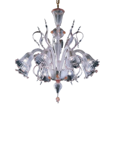 De Majo  7056 K8 Kroonluchter mat zilver