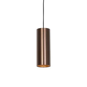 Qazqa - Design-Hängelampe dunkelbronze - Tubo - Bronze
