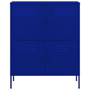 vidaXL Fächerschrank Lagerschrank Marineblau 80x35x101,5 cm Stahl (1-St)