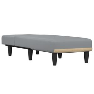 vidaXL Chaise longue stof lichtgrijs