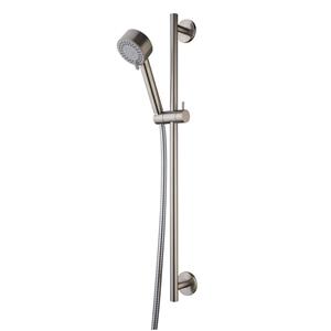 Aqua Splash Abzu Luxe Glijstangset Compleet Geborsteld staal 