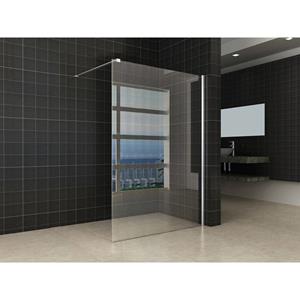 Aqua Splash Inloopdouche Met Muurprofiel 130X200 cm En 10 mm Nano Anti Kalk Glas 