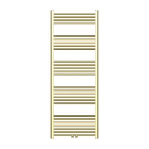 BWS Handdoek Radiator  Cory 160x60 cm 557 Watt Midden en Zijaansluiting Geborsteld Messing Goud 