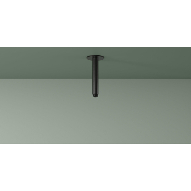 Hotbath Ace Plafondbuis - 15cm - rond - Mat Zwart PVD AC452MBP