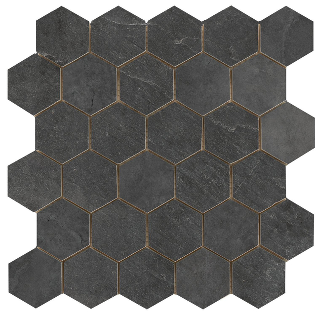 Cifre Ceramica Statale wand- en vloertegel - 26.3x27.4cm - Betonlook - Black mat (zwart) SW07314546