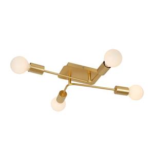 Deckenleuchte - 4xE27 - Mattes Gold / Messing Lucide lester