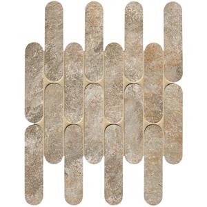 Fap Ceramiche Nobu wand- en vloertegel - 29x29.5cm - Natuursteen look - Slate mat (bruin) SW07314682-4