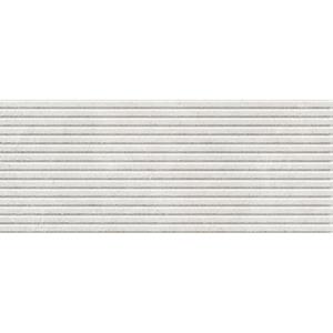 Cifre Ceramica Borneo wandtegel - 30x75cm - gerectificeerd - Betonlook - White decor mat (wit) SW07314756