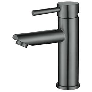 Luzzo Como Gun Metal - Rvs Wastafelkraan Laag - Zilvergrijs
