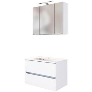 HELD MÖBEL Wastafelmeubel Baabe Breedte 80 cm, soft-closefunctie (set, 2-delig)