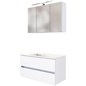 HELD MÖBEL Wastafelmeubel Baabe Breedte 100 cm, soft-closefunctie (set, 2-delig)