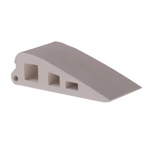 Deurwig - 2x - wit - kunststof - 5,9 x 1,7 cm - deurstopper -