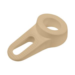 Deltafix Block it Deurwig - beige - TPE kunststof - 12 x 3,8 cm - deurstopper -