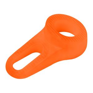 Deltafix Block it Deurwig - oranje - TPE kunststof - 12 x 3,8 cm - deurstopper -