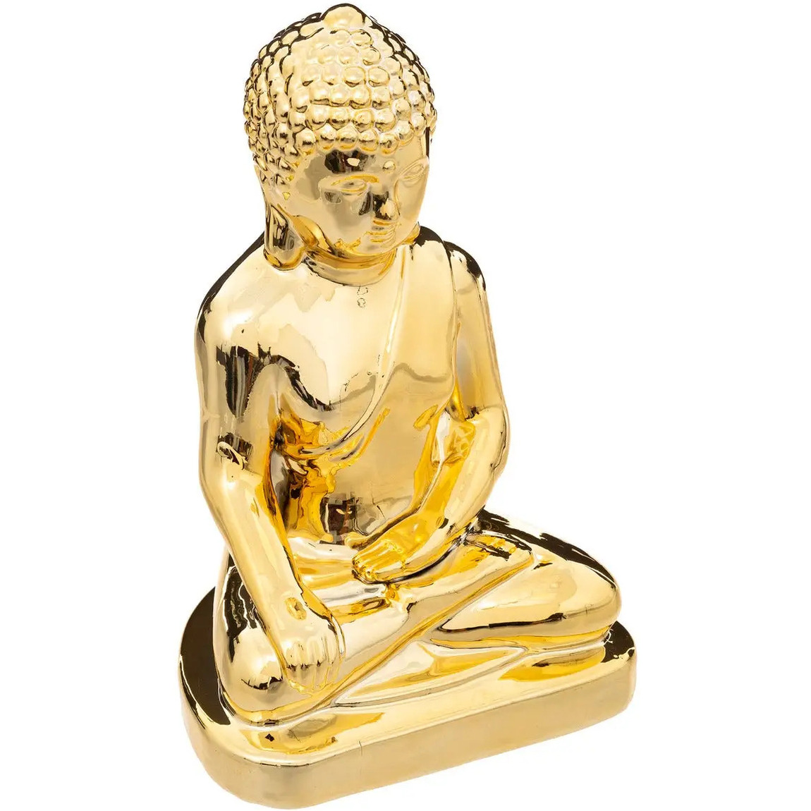 Atmosphera - Figur Bouddha Keramik - gold - H25 cm Golden
