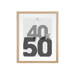 Atmosphera Fotolijstje met passe partout - voor een foto van x 50 cm - naturel - MDF/Glas -