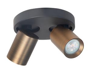 Highlight Opbouwspot Oliver 2-lichts oud goud S7156.32