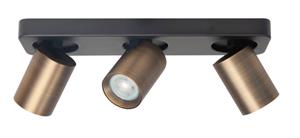 Highlight Triple opbouwspot Oliver oud goud S7159.32